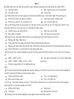 Đề thi trắc nghiệm môn Kinh tế vĩ mô - Đề số 6 pptx