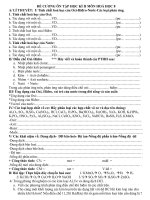 ĐỀ CƯƠNG ÔN TẬP HỌC KÌ II MÔN HOÁ HỌC 8 pps