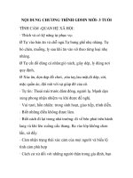 NỘI DUNG CHƯƠNG TRÌNH GDMN MỚI- 3 TUỔI TÌNH CẢM -QUAN HỆ XÃ HỘ pot