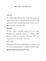 PHẪU THUẬT XUẤT HUYẾT NÃO pps