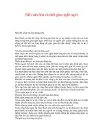 nước đan mạch - Nền văn hóa và thời gian nghỉ ngơi potx