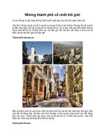 Những thành phố cổ nhất thế giới docx