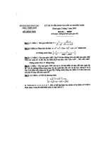 Đề thi tuyển sinh vào lớp chuyên toán - đề chính thức ppt