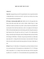 HIỆU QUẢ ĐIỀU TRỊ CỦA HCG pps