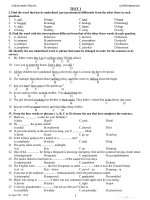 45 đề trắc nghiệm luyện thi đại học môn Tiếng Anh - 1 pps