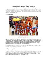 Những điểm du lịch lễ hội tháng 4 docx