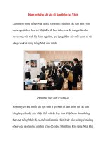 Kinh nghiệm khi xin đi làm thêm tại Nhật ppt