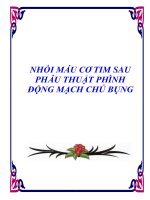 NHỒI MÁU CƠ TIM SAU PHẪU THUẬT PHÌNH ĐỘNG MẠCH CHỦ BỤNG ppsx