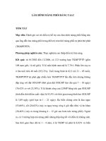 LÀM DÍNH MÀNG PHỔI BẰNG TALC pptx