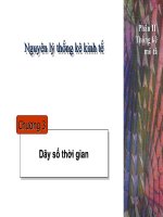 Nguyên lý thống kê kinh tế - Chương 3 Dãy số thời gian ppsx