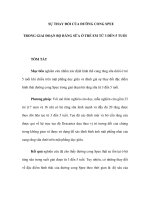 SỰ THAY ĐỔI CỦA ĐƯỜNG CONG SPEE TRONG GIAI ĐOẠN BỘ RĂNG SỮA Ở TRẺ EM TỪ 3 ĐẾN 5 TUỔI pptx