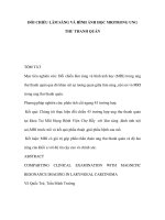 ĐỐI CHIẾU LÂM SÀNG VÀ HÌNH ẢNH HỌC MRI TRONG UNG THƯ THANH QUẢN pdf