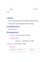 Giáo Án Toán Học :đại số 6 Tiết 80+81 potx