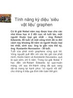 Tính năng kỳ diệu ’siêu vật liệu’ graphen doc