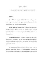 VỆ SINH AN TOÀN CỦA NGƯỜI CUNG CẤP DỊCH VỤ THỨC ĂN ĐƯỜNG PHỐ pptx