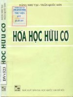 GIÁO TRÌNH HOÁ HỌC HỮU CƠ pptx