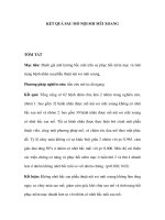 KẾT QUẢ SAU MỔ NỘI SOI MŨI XOANG doc