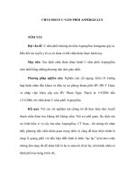 CHẨN ĐOÁN U NẤM PHỔI ASPERGILLUSTÓM TẮT Đặt vấn đề: U nấm phổi thường do pdf