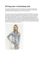 Kết hợp jeans và kaki phong cách ppsx