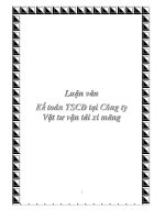 Luận văn kế toán tài sản cố định tại công ty vật tư vẩn tải xi măng Việt Nam