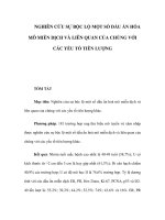 NGHIÊN CỨU SỰ BỘC LỘ MỘT SỐ DẤU ẤN HÓA MÔ MIỄN DỊCH VÀ LIÊN QUAN CỦA potx