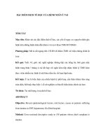 ĐẶC ĐIỂM DỊCH TỄ HỌC CỦA BỆNH NHÂN Ù TAI pptx