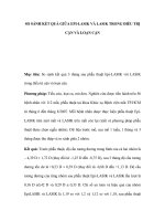 SO SÁNH KẾT QUẢ GIỮA EPI-LASIK VÀ LASIK TRONG ĐIỀU TRỊ CẬN VÀ LOẠN CẬN ppsx