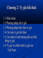 Chương 2: Tỷ giá hối đoái potx