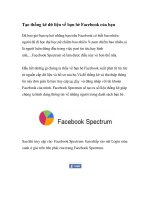 Tạo thống kê dữ liệu về bạn bè Facebook của bạn pot