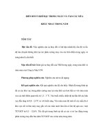 BIẾN ĐỔI VI KHÍ HẬU TRONG NGÀY VÀ VÀO CÁC MÙA KHÁC NHAU TRONG NĂM ppt