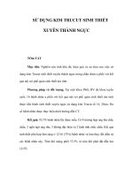 SỬ DỤNG KIM TRUCUT SINH THIẾT XUYÊN THÀNH NGỰC pot