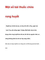 Một số bài thuốc chữa rong huyết potx