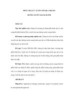 PHẪU THUẬT U TUYẾN YÊN QUA NỘI SOI ĐƯỜNG XUYÊN XOANG BƯỚM ppt