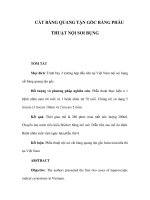 CẮT BÀNG QUANG TẬN GỐC BẰNG PHẪU THUẬT NỘI SOI BỤNG pps