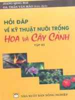 Hỏi đáp kỹ thuật nuôi trồng hoa và cây cảnh tập 3 part 1 pot