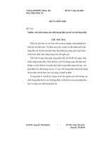 Nghiên cứu ảnh hưởng của chất lượng điện áp tới các hộ dùng điện