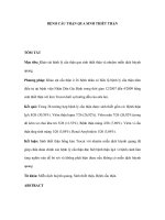 BỆNH CẦU THẬN QUA SINH THIẾT THẬN doc