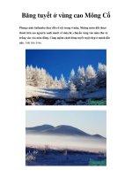 Băng tuyết ở vùng cao Mông Cổ doc