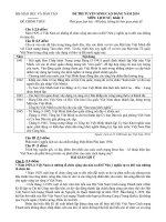 đề thi cao đẳng môn lịch sử khối c năm 2014 kèm theo đáp án