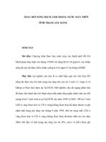 THAY ĐỔI NỒNG ĐỘ FLUOR TRONG NƯỚC MÁY TRÊN TÌNH TRẠNG SÂU RĂNG TÓM TẮT Mở pot