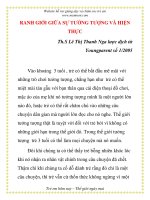 RANH GIỚI GIỮA SỰ TƯỞNG TƯỢNG VÀ HIỆN THỰC docx