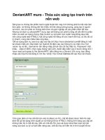 DeviantART muro - Thỏa sức sáng tạo tranh trên nền web pps