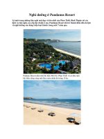 Nghỉ dưỡng ở Pandanus Resort docx