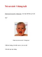 Trẻ sơ sinh 1 tháng tuổi pot