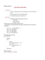 Bài thực hành số 4: Lập trình tổ chức Menu ppt