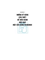 Mua franchise cơ hội mới cho các doanh nghiệp VN đương đại-chương cuối docx