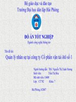 Quản lý nhân sự tại công ty Cổ phần vận tải ôtô số 1 pdf