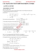 các dạng bài tóan khó dao động cơ học