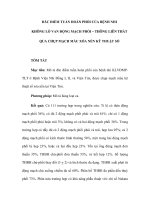 ĐĂC ĐIỂM TUẦN HOÀN PHỔI CỦA BỆNH NHI KHÔNG LỖ VAN ĐỘNG MẠCH PHỔI – THÔNG LIÊN THẤT QUA CHỤP MẠCH MÁU XÓA NỀN KỸ THUẬT SỐ ppt