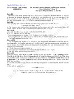 Đề thi học sinh giỏi cấp lớp 9 môn Hóa học năm 2010 - 2011 doc